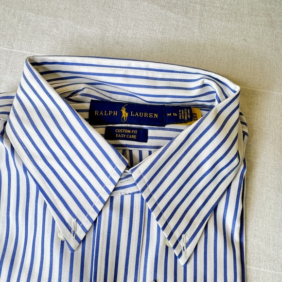 NWT Ralph Lauren custom fit easy care  size Medium 16 - Picture 4 of 4